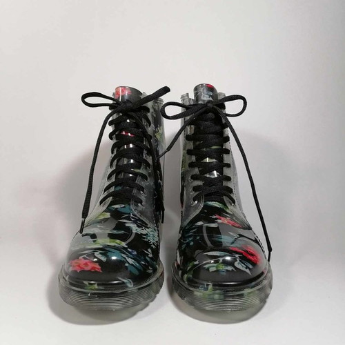 Boots galoshes used with laces, size 39, multicolor