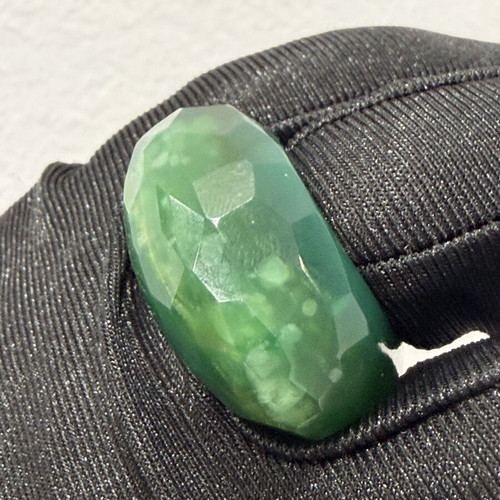 Ring with green fluorite new