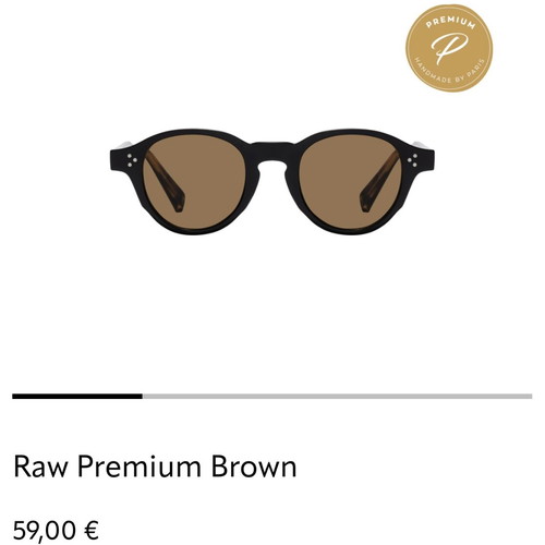 Pervedere Raw Premium Brown sunglasses