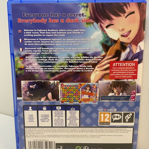 Kotodama The 7 Mysteries of Fujisawa PS4 game new