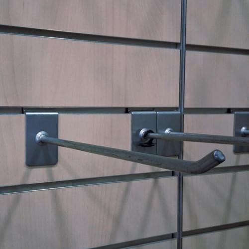 Product Display Hooks like new, wall-mounted in 3 sizes