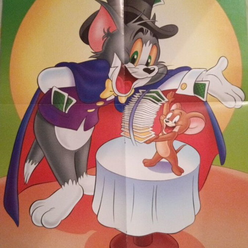 Tom and Jerry double-sided collectible poster 2004, new, 48x35