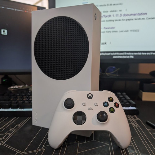 Xbox Series S 512GB console with controller and power cable