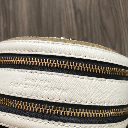 Marc Jacobs backpack new, gold and white, 20x17 cm
