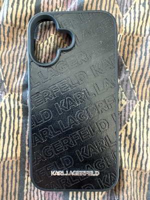 Karl Lagerfeld iPhone 16 Case new, black with brand name