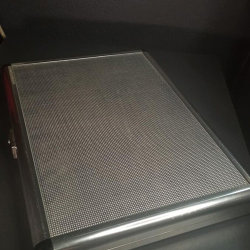 Metal Backgammon Case Advertising Like New