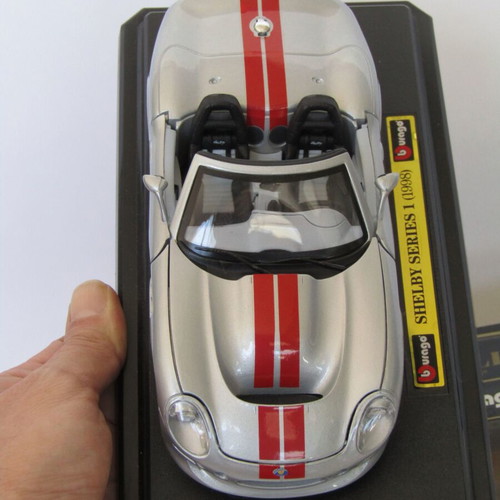 Bburago Shelby Series 1 1999 model like new with original box and base