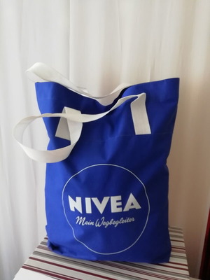NIVEA vintage tote bag like new, blue