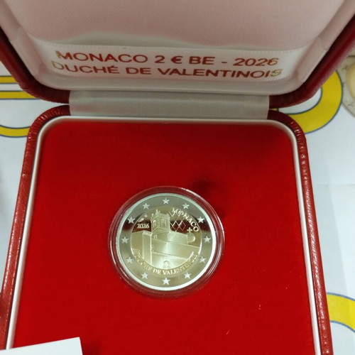 Monaco 2 Euro 2026 Duche de Valentinois Proof coin