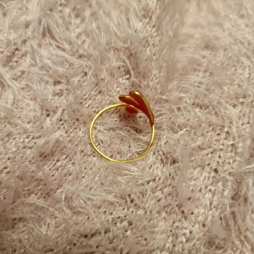 Heart ring with liquid glass new