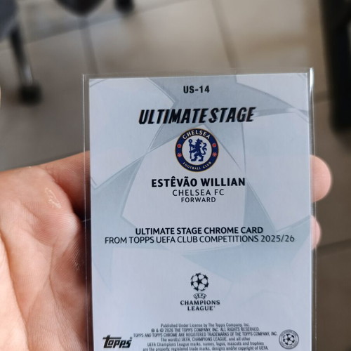 Estevao Willian Topps Ultimate Stage Card 118/199 like new
