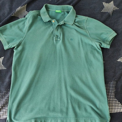 Benetton Polo size M like new, turquoise