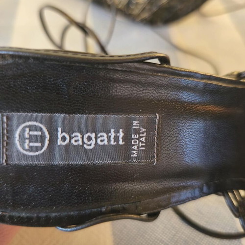 Bagatt black slingback heels used, size 40, genuine leather