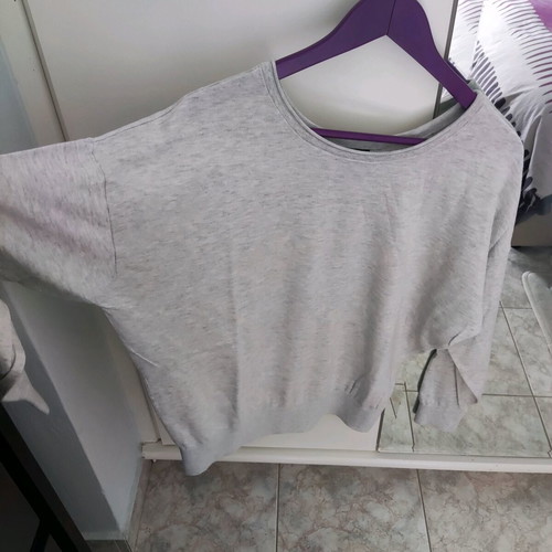 Massimo Dutti gray very soft blouse like new