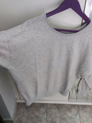 Massimo Dutti gray very soft blouse like new