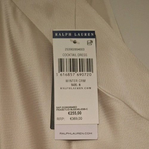 Ralph Lauren Summer Midi Dress New, Beige Satin