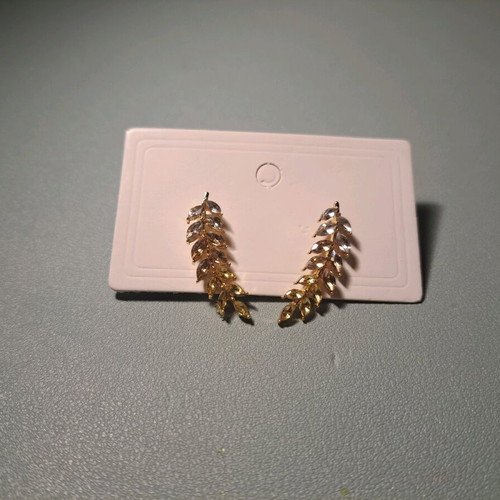 Earrings new, gold-colored