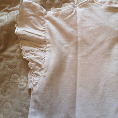 Zara girls' t-shirt size 116 cm used, white