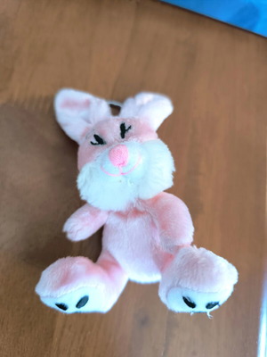 Plush Bunny Keychain like new