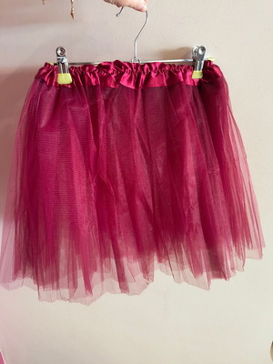 Tulle skirt new, burgundy, size M