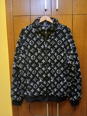 Louis Vuitton teddy bear jacket like new, black, size L