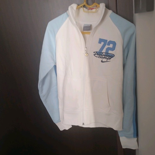 Jacket new unisex white and turquoise size XL for ages 13-15