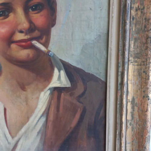Signed oil painting artwork like new