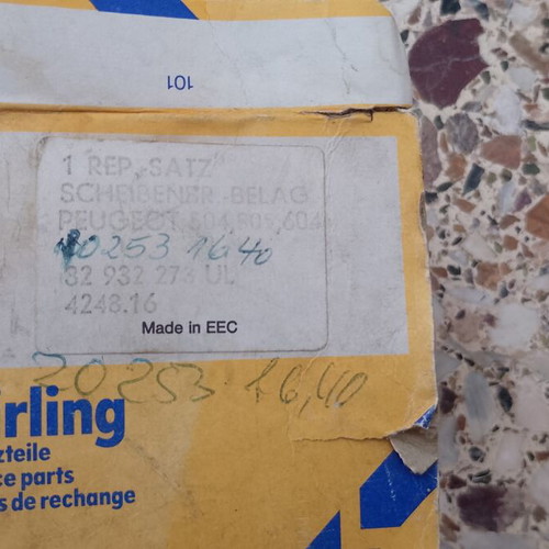 Τακάκια φρένων Girling για Peugeot 504, 505, 604 καινούργια, κωδικός 4248.16