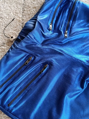 Push Up Vinyl Leggings Penelope like new, blue