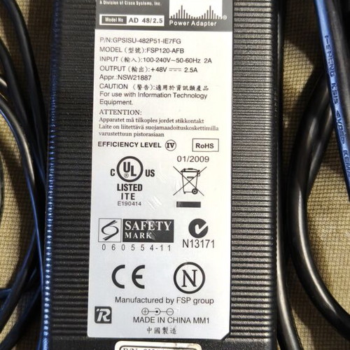 Linksys FSP120-AFB Power Supply 48Vdc 2.5A Like New