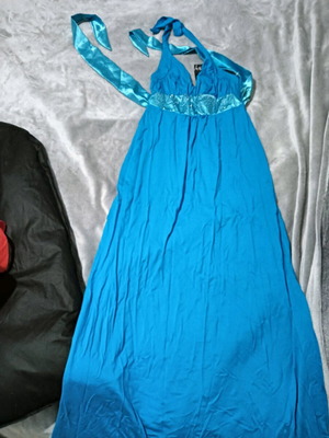 Long dress new, turquoise, one size