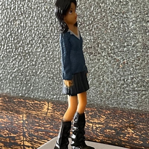 Collectible mini figure Anime Style 6.5cm new, Preppy with skirt