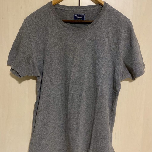 Abercrombie & Fitch T shirt new, cotton, gray, size M
