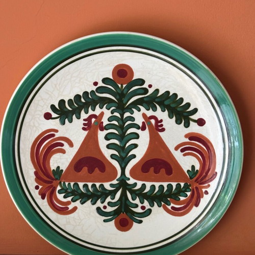 Keramikos Tanagraia plate like new, collectible