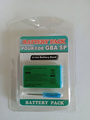 Rechargeable Li-ion Battery for Game Boy Advance SP New