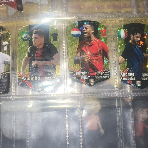 Lionel Messi Pokemon Battle football stickers pack used
