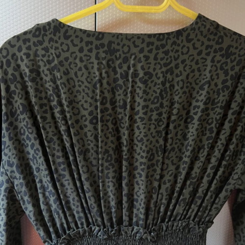 Zara midi dress leopard oil like new