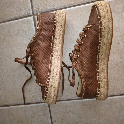Replay closed espadrilles like new, size 40, brown