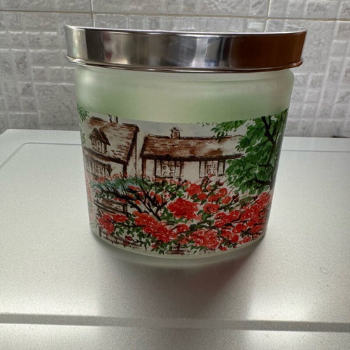 Vintage airtight glass jar used