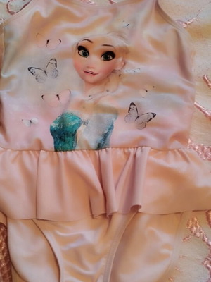 H&M Elsa Frozen Swimsuit like new, ages 4-6, pink
