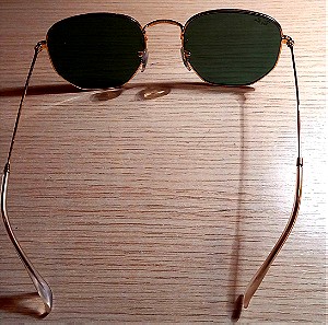 Ray Ban Γυαλιά Ηλίου Με Πράσινο Φακό και Μεταλλικό Xρυσό Σκελετό