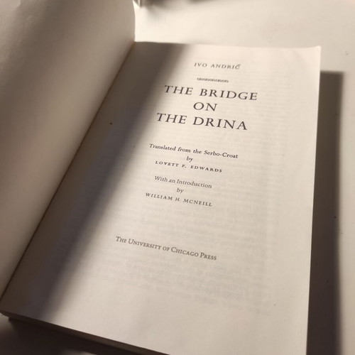 The Bridge on the Drina by Ivo Andric, like new English novel