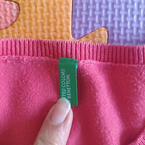 Benetton set jacket and t shirt 11-12 like new, pink