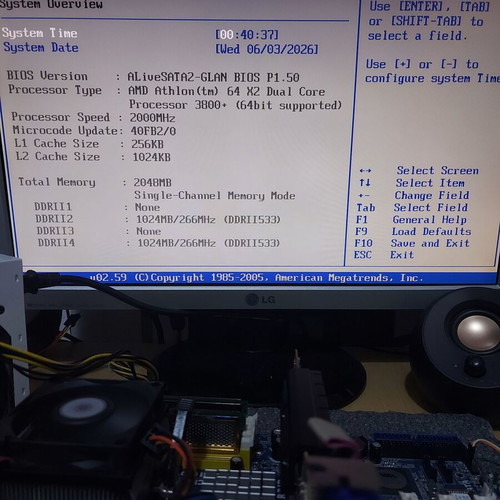 AsRock ALiveSATA2-GLAN Socket AM2 motherboard used, 2 RAM slots not working