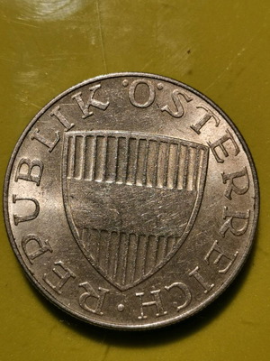 Coin Austria 10 Schilling 1973 used, silver
