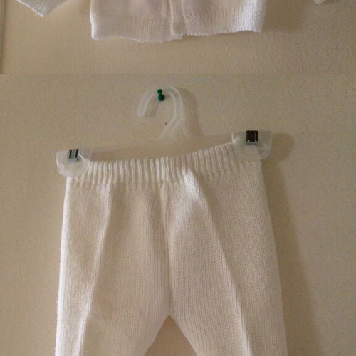 Baby knitted set jacket and pants 90s used