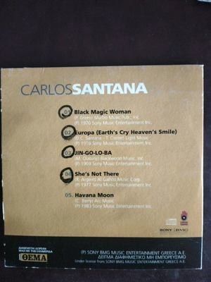 Carlos Santana CD used