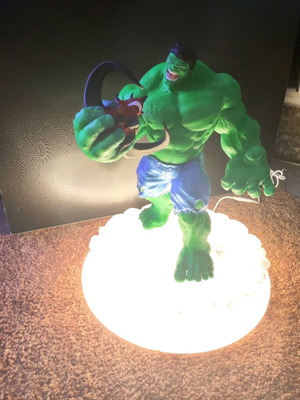 Hulk lamp with Led strip and 3d printed PLA material