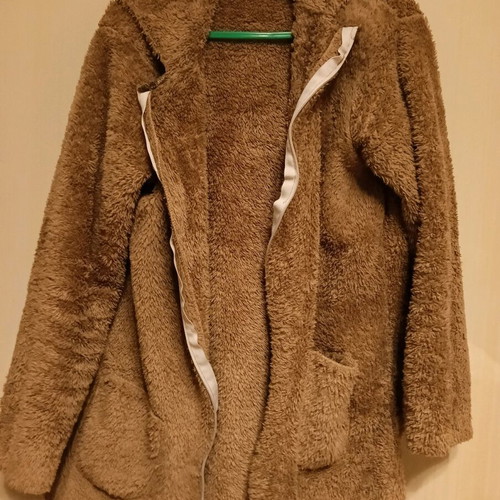 Zara cotton women's cardigan used brown medium-large