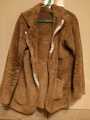 Zara cotton women's cardigan used brown medium-large